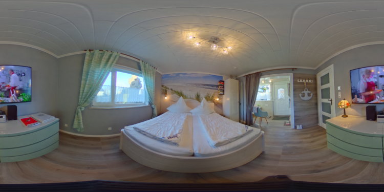 Wohn-/Schlafzimmer - Virtueller Rundgang - Villa Strandgut